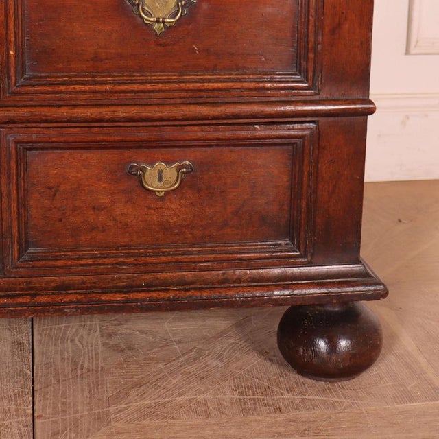 English Oak Chest of Drawers For Sale - Image 5 of 10