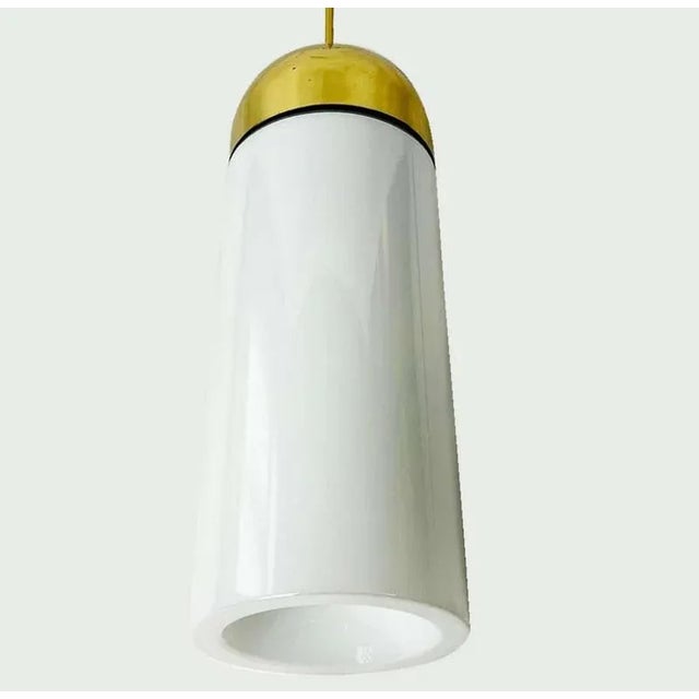 Large Brass Cylinder Pendant Light from Limburg, 1970s For Sale - Image 14 of 15
