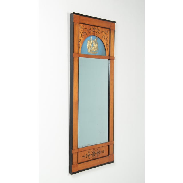 Tan Antique Biedermeier Wall Mirror, 1830s For Sale - Image 8 of 16