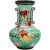 Late 19th Century Antique Meiji Japanese Cloisonne Ginbari Enamel Green Double Handle Vase With Autum Leaves For Sale - Image 5 of 9