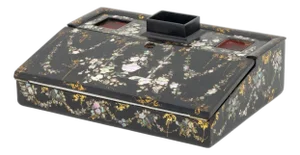 Victorian Mother-of-Pearl Inlaid Writing Box