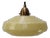 French Clichy Pink Reeded Glass Pendant Lamp For Sale