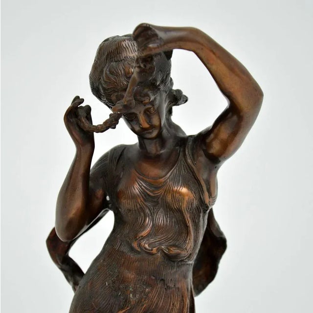 1950s Bronze Sculpture of Woman and Child, 1950s For Sale - Image 5 of 13