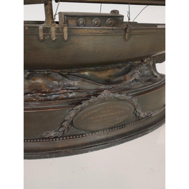 Brass Sailing Ship, 1912 For Sale - Image 5 of 9