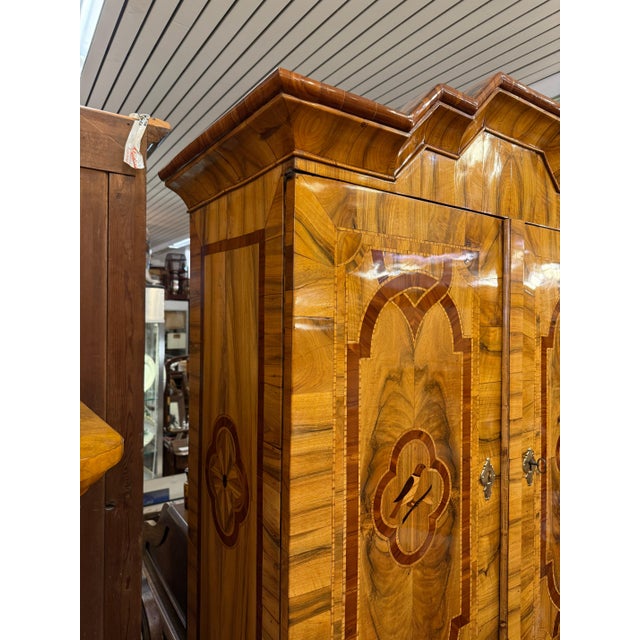 Antique Baroque Cabinet in Walnut, 1700s For Sale - Image 5 of 12