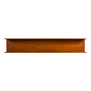 Mid-Century Modern Teak Wall Shelf by Walter Wirtz for Wilhelm Renz, Germany, 1960s For Sale