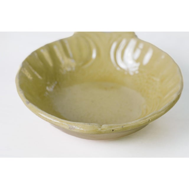 1950s Mid-Century Modern Aegitna Vallauris French Pottery Fish Bowl in Yellow Glaze For Sale - Image 11 of 15