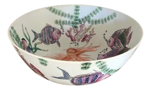 Vintage Chinoiserie Decorative Bowl