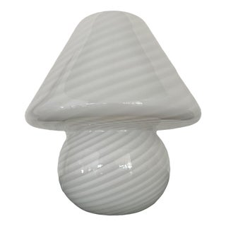 White Murano Glass Mushroom, 1970s For Sale