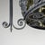 Art Nouveau Revival Wrought Iron Chandelier with Floral Stained Glass, Italy, 1950s For Sale - Image 11 of 18