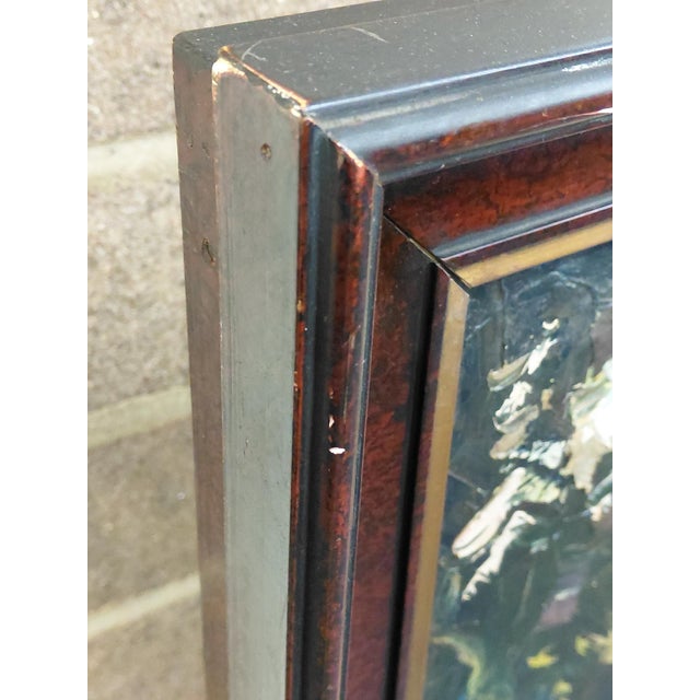 Framed Signed "A Coastal Conversation" Oil on Canvas For Sale - Image 11 of 14