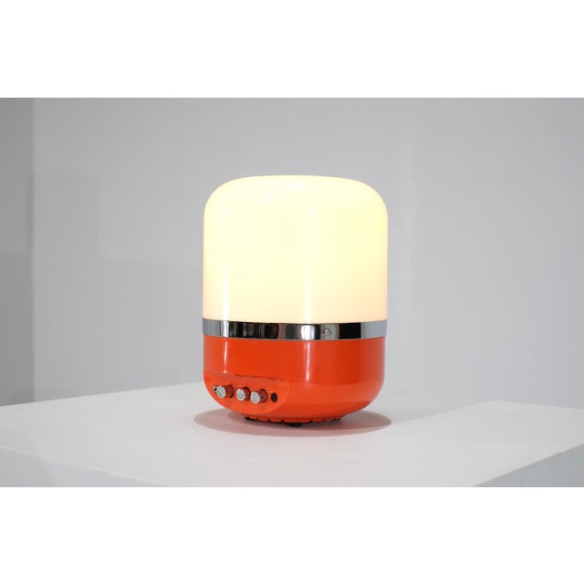 Plastic Radio-Lamp by Adriano Rampoldi for Europhon, Italy, 1970s For Sale - Image 7 of 13