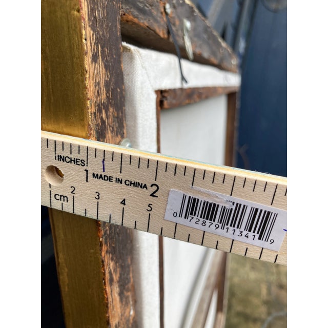 Antique Trumeau Painting With Mirror For Sale - Image 4 of 9