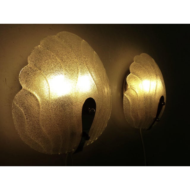 Murano Glass Wall Lamps from Hillebrand, 1960s, Set of 2 For Sale - Image 9 of 18