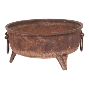Antique Low Iron Basin With Trailing Vines