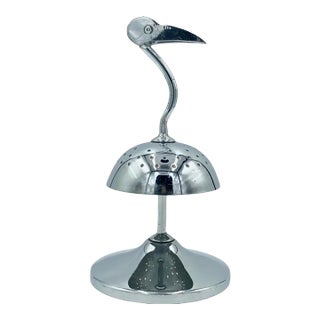 Vintage Stork Silver Plate Hors D’oeuvres Stand Cocktail Barware For Sale