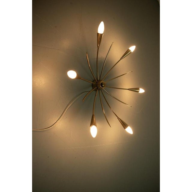 Vintage Sputnik Ceiling Lamp For Sale - Image 6 of 8