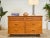 Walnut 6 Drawer Dresser With Louvered Drawers For Sale - Image 4 of 12