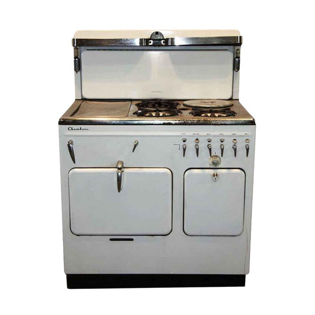 Antique White Chambers Stove Chairish