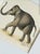 This exquisite miniature painting beautifully captures the essence of an elephant with extraordinary detail and finesse....