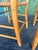 Vintage Beechwood and Rush Ladderback Dining Chairs - 4 For Sale - Image 10 of 12