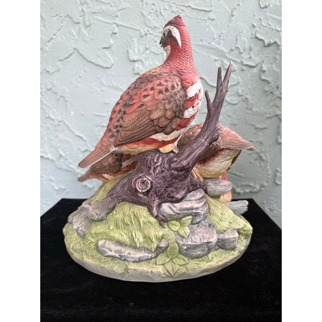 Limited Edition Andrea by Sadek “Group of Bob White” Quail Sculpture No. 667/2500, Made in Japan For Sale In Orlando - Image 6 of 8