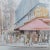 Vintage Mid-Century H. Richard Black Café De La Paix Watercolor Painting For Sale - Image 4 of 6
