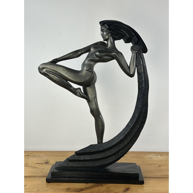 The Dancer with Drapery Figure by Alexsander Danel, 1990 For Sale - Image 14 of 14
