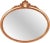 Vintage Italian Carved Wooden Oval Mirror For Sale - Image 10 of 10