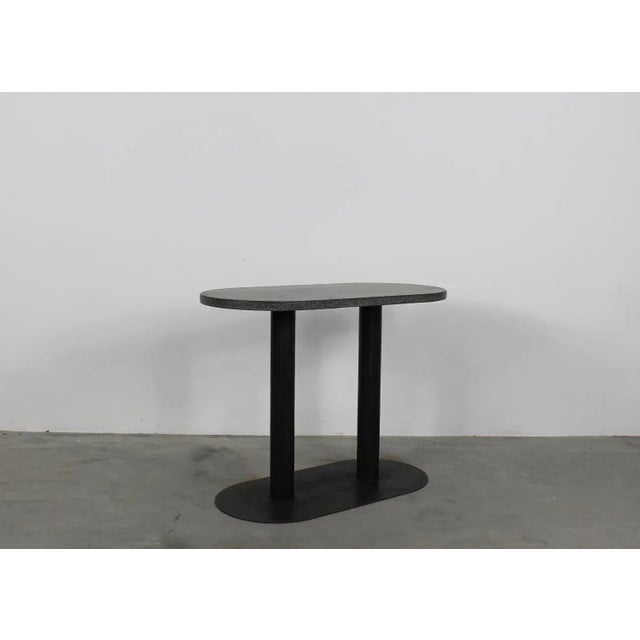 Console Table in Black Lacquered Metal and Granite by Gabetti & d'Isola for Arbo, 1970s For Sale - Image 4 of 10