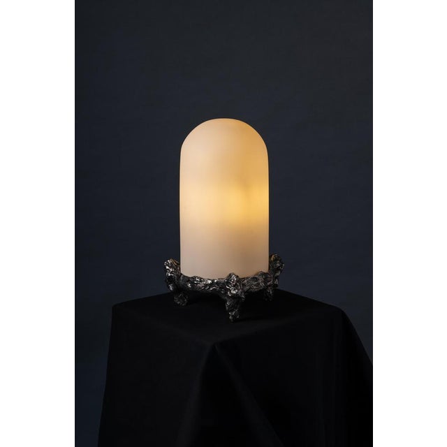 Nova Table Lamp in Patinated Cast Bronze by William Guillon For Sale - Image 16 of 18