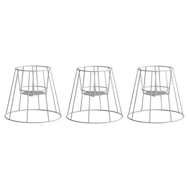 Black Small White Cibele Plant Stands by OK Design, Set of 3 For Sale - Image 8 of 8