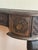 Wood Vintage Ornately Carved Wood Console Table With Basket-Weave Detailing For Sale - Image 7 of 10