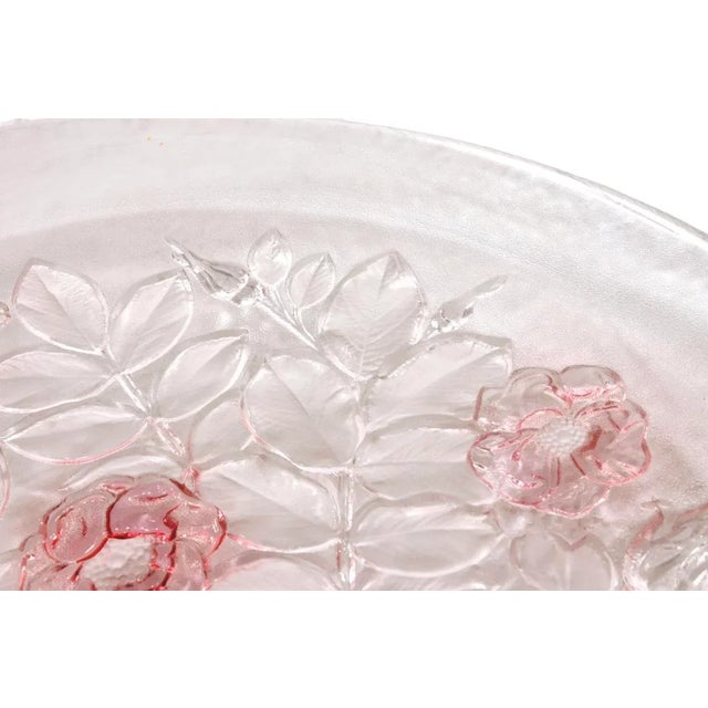 French Rosella Glass Cake Plate by Mikasa For Sale - Image 3 of 6
