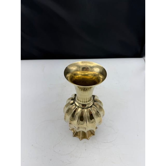 Viimntage Brass Vase For Sale In Nashville - Image 6 of 9