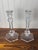 Art Deco Val Saint-Lambert Signed Belgian Crystal Candlesticks, Pair, 9" Tall, Late 20th Century For Sale - Image 3 of 5