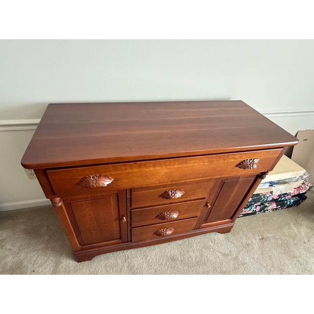 Wood Carl Forslund Buffet/Sideboard Cherry Finish For Sale - Image 7 of 12