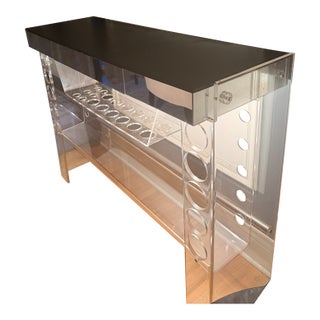 Luigi Bardini Mid-Century Illuminated Bar, Attributed For Sale