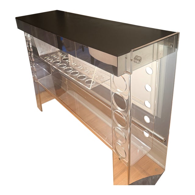 Luigi Bardini Mid-Century Illuminated Bar, Attributed For Sale