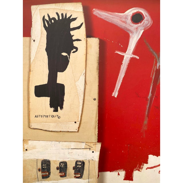Jean Michel Basquiat Estate Vintage 2003 Framed Neo-Expressionist Paris Exhibition Poster " Dead Bird " 1985 For Sale In Kansas City - Image 6 of 14