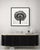 A striking black-and-white botanical print featuring Sarracenia Flower, meticulously restored and remastered from an...