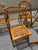 1990s Boho Chic Rattan Burnt Finish Folding Dining Chairs - Set of 10 For Sale - Image 10 of 15
