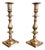 Large Antique Candlesticks in Brass, 1890, Set of 2 For Sale