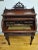 American Antique 19th Century Mahogany Renaissance Revival Banker's Cylinder Secretary Desk For Sale - Image 3 of 13