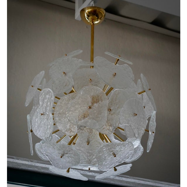 Clear Murano Glass Sputnik Pendant, 2000 For Sale - Image 10 of 10