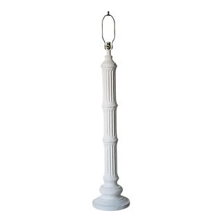 Hollywood Regency Column Plaster Floor Lamp For Sale