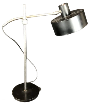 Vintage Italian Metal and Nickeled Brass Table Lamp