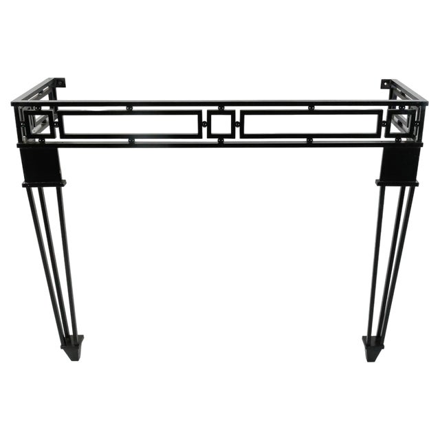 Neo-Classical Style Wrought Iron Console, 20th Century For Sale