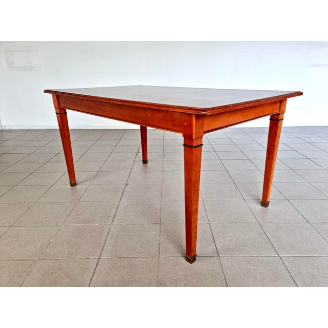 Mid-Century Modern Scandinavian Extra Large Extendable Dining Table For Sale - Image 9 of 13
