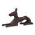 French Modernist Bronze Sculpture of a Stylized Dog, C. 1940. For Sale